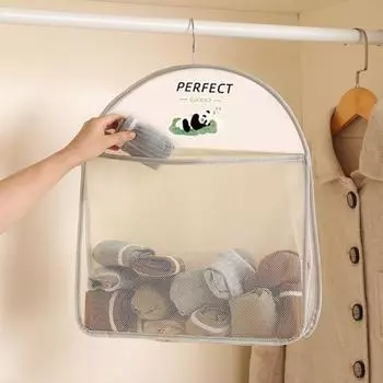 Подвесная сумка для хранения мелочей, за дверью, для кухни, шкафа, сетчатая сумка для хранения, тканевая сумка для хранения One Size белый