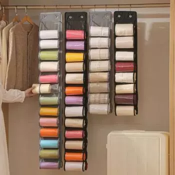 Подвесная сумка для хранения одежды для йоги, 26 сеток, органайзер для одежды, решение для хранения одежды S серый