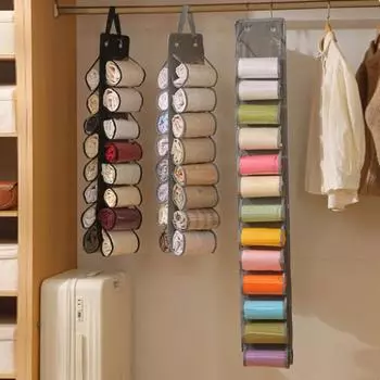 Подвесная сумка для хранения одежды для йоги, 26 сеток, органайзер для одежды, решение для хранения одежды S