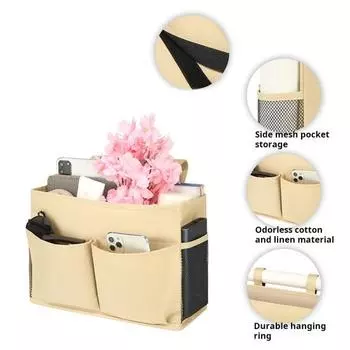 Подвесная сумка для хранения с несколькими карманами. Большая вместимость. Эффективная организация. Водонепроницаемая прикроватная полка. мятный зеленый