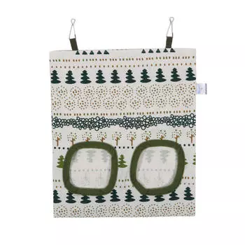 Подвесная сумка-кормушка для сена с 2/3 отверстиями для кроликов, морских свинок, регулируемые дозаторы корма для домашних животных, устанавливаемые на клетку, аксессуары для кормления мелких животных Double Hole белый