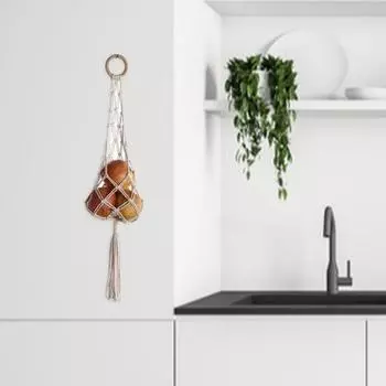 Подвесная сумка с отверстием, водонепроницаемый хлопок, уникальная полая корзина для хранения вещей для общежития B