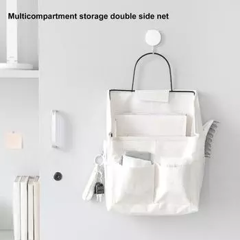 Подвесная сумка Складные аксессуары для дома Большая несущая способность Кухонный настенный органайзер Сумка Удобная организация Большая несущая нагрузка серый