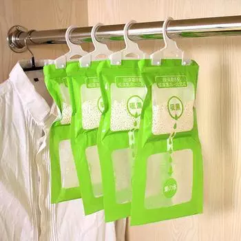 Подвесная сушилка для одежды, влагопоглотитель, осушитель, домашний шкаф, шкаф, дезодорант для поглощения влаги 1PCS зелёный