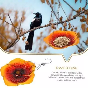 Подвесная ванна для птиц, стеклянный цветочный дизайн, железная станция для поения пчел, уличная ванна для бабочек, чаша для кормления пчел для двора, сада, внутреннего дворика, декора фиолетовый