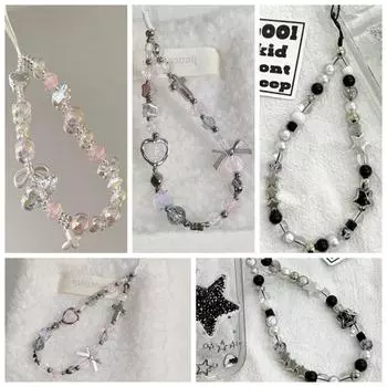 Подвесная веревка бабочка телефонная цепочка брелок для мобильного телефона ремешок для телефона чехол для телефона Style 4