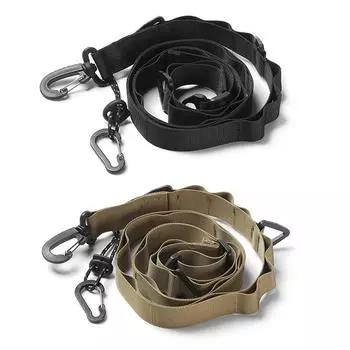 Подвесная веревка для кемпинга, многофункциональная плечевая вешалка, ремешок, садовые принадлежности Black