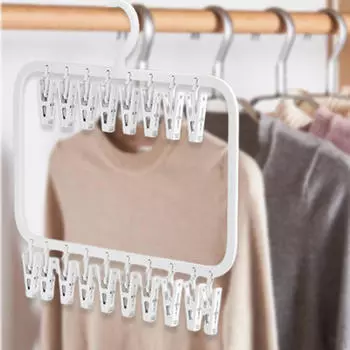Подвесная вешалка для одежды, вешалка для нижнего белья, шарфов, шапок, полотенец, бюстгальтеров single layer