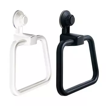 Подвесная вешалка для полотенец настенное крепление держатель для полотенец присоска кольца для полотенец для дома ванная комната прачечная настенная кухня белый