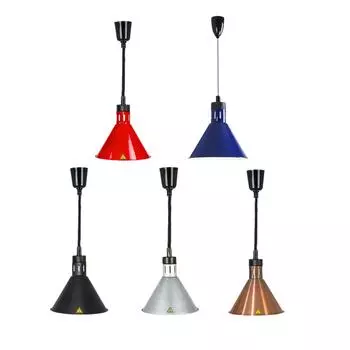 Подвесная выдвижная лампа для подогрева пищи Лампа для подогрева пищи для жареной курицы в ресторане шведский стол Кафетерий Жареная еда Red