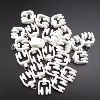 Подвесная занавеска для душа для окон, прямая изогнутая занавеска-слайдер, карниз, колесо для драпировки, крючок 10PCS белый