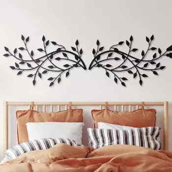 Подвесное металлическое дерево для внутреннего и наружного использования чёрный