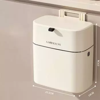 Подвесное мусорное ведро из полипропилена, 9 л, портативное мусорное ведро, мусорное ведро, кухня hooked style