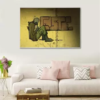 Подвесное настенное искусство Cuadros, абстрактный забавный постер, холст, картина, фиолетовые картины для гостиной, стены, Cuadros Decoracion 21cm30cm NoFrame