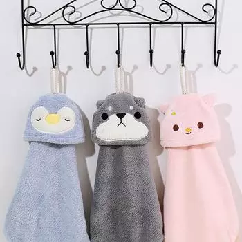 Подвесное полотенце для купания и душа для детей Салфетка для уборки Кухонные принадлежности Полотенце из микрофибры Полотенце для рук F