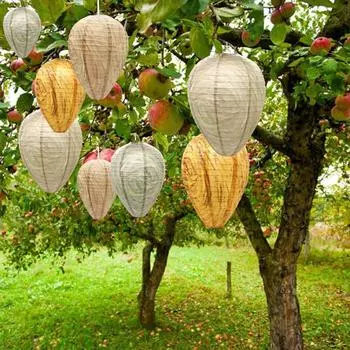 Подвесное приманка для осиного гнезда, водонепроницаемое фальшивое приманка для осиного гнезда, приманка для шершней, пластиковые насекомые, бумажный фонарь для улья светло-зеленый