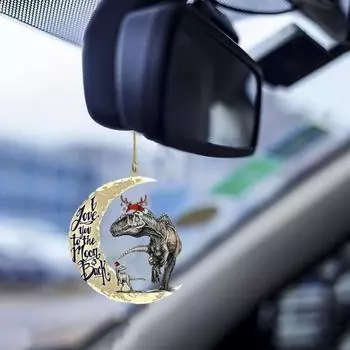 Подвесное украшение для автомобиля в виде динозавра, Рождественская праздничная елка, модное украшение в различных стилях для макета домашней сцены B