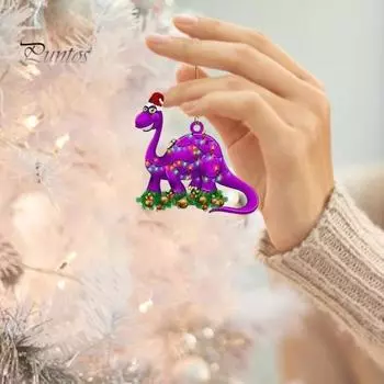 Подвесное украшение для автомобиля в виде динозавра, Рождественская праздничная елка, модное украшение в различных стилях для макета домашней сцены