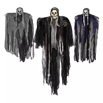 Подвесное украшение для Хэллоуина с призраком, страшный реалистичный декор в виде скелета, жуткая атмосфера, макет, реквизит для дома с привидениями D