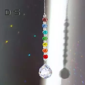 Подвесное украшение из искусственного хрусталя «Ловец солнца» для дома и улицы, создатель радуги, призма, кулон, украшение, потеря любимого человека, мемориал, подарки в честь тяжелой утраты разноцветный