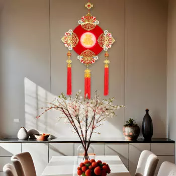 Подвесное украшение на китайский год с легкой подвеской в виде кисточки в честь праздника Лунной весны Koi Carp