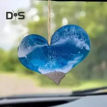 Подвесное украшение Ocean Vow для дома и офиса в помещении и на открытом воздухе, настенное искусство, акриловая черепаха, дельфин, осьминог, русалка, сердце любви, морское животное, подвесной орнамент, кулон Tortoise