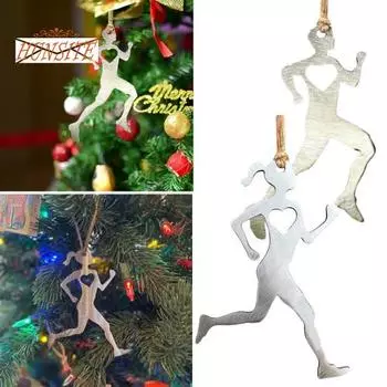 Подвесное украшение в виде снеговика-бегуна, полый орнамент в форме сердца любви Mens