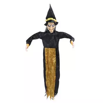 Подвесное украшение в виде ведьмы, управляемое голосом, реквизит для уличной ведьмы, украшение для баров и дома