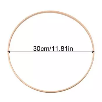 Подвесной бамбуковый круглый бамбуковый обруч рамка венок рамка венок из цветов кольцо свадьба 30CM