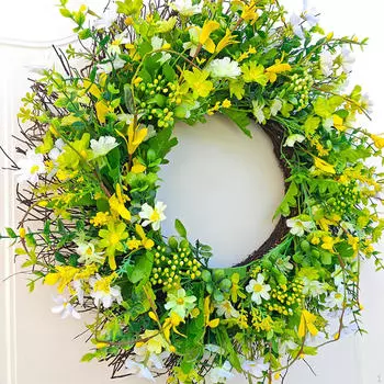 Подвесной цветочный венок для наружного домашнего декора 40CM
