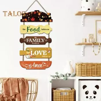 Подвесной деревянный знак со шнурком Легко повесить Табличка на входную дверь Деревенский настенный художественный знак Украшение фермерского дома