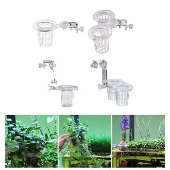 Подвесной держатель для аквариумных растений, аквапоническое выращивание растений, держатель для растений с прорезями и отверстиями для аквариумов с рыбами A