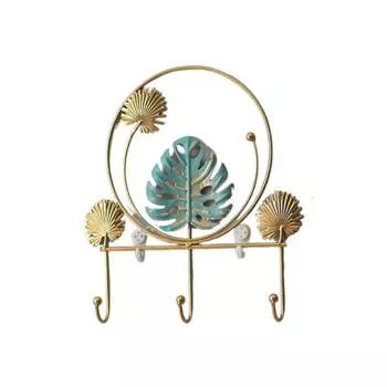 Подвесной держатель для ключей ручной работы в скандинавском стиле, металлическая полка для хранения, вешалка для одежды из кованого железа, комнатный декор Style 6