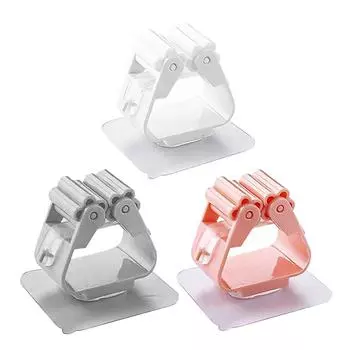 Подвесной держатель для швабры Бесшовная метла без перфорации Настенный кронштейн для хранения белый