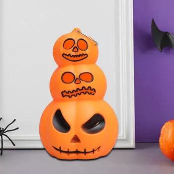 Подвесной фонарь из тыквы на Хэллоуин, украшение, декоративное освещение, легкий вес для крыльца или