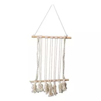 Подвесной фотодисплей Макраме настенный фотоорганайзер Хлопковый фотодисплей для спальни