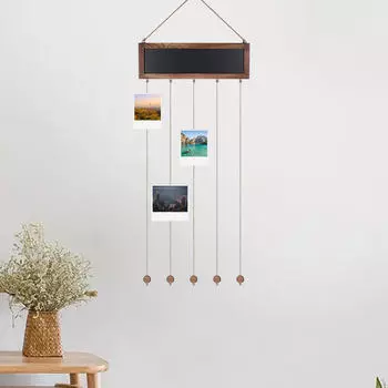 Подвесной фотодисплей настенный декор комнаты 40.4x15.7 дюймов для свадьбы дня рождения Style B