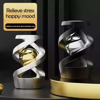 Подвесной гироскоп Fidget Toy Снятие стресса 360 градусов вращающийся металлический подвесной спиннер украшение для дома серебряный