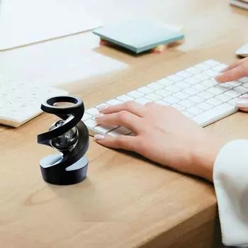 Подвесной гироскопический спиннер, игрушка для снятия стресса, вращающийся на 360 градусов, металлический спиннер, украшение для домашнего офиса, рабочего стола, вращающееся украшение для детей и взрослых, подарок серебряный