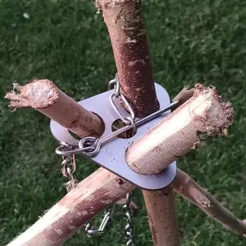 Подвесной горшок для уличного гриля, набор подставок из нержавеющей стали, треугольная стойка для костра, портативный подвесной держатель для пикника, инструмент для кемпинга и домашнего барбекю 1SET