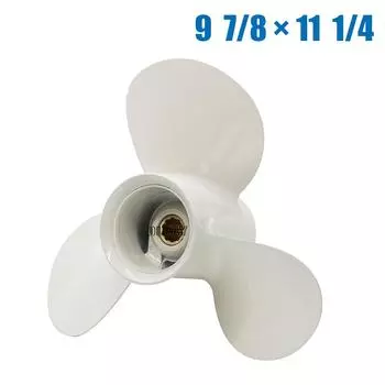 Подвесной гребной винт для Yamaha 20HP 25HP 30HP 9 7/8*11 1/4 лодочный мотор винт из алюминиевого сплава 3 лезвия 10 шлицев 664-45947-01-EL белый