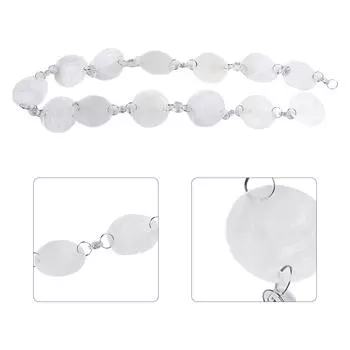 Подвесной хрустальный занавес для вечеринки, подвеска в виде ракушки, свадебное окно, 1 метр, украшение своими руками для спальни, гостиной