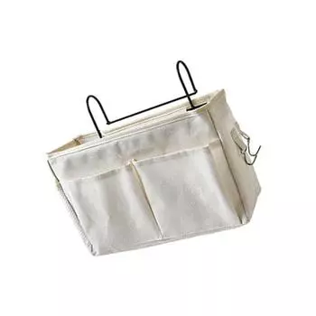 Подвесной контейнер для хранения, однотонный внешний вид, контейнер для домашнего использования, многокарманный органайзер, сумка-контейнер белый