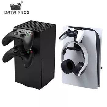 Подвесной кронштейн для гарнитуры DATA FROG для PS5, вешалка для наушников, подставка для наушников, крючок для наушников, аксессуары для Xbox Series X чёрный