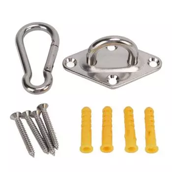 Подвесной кронштейн из нержавеющей стали для гамака, потолочный крюк, анкерная вешалка для занятий йогой