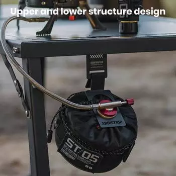 Подвесной крючок для газового баллона, нержавеющий, устойчивый к коррозии, прочный, несущий бутановый бензобак, вешалка для бензобака, аксессуары чёрный