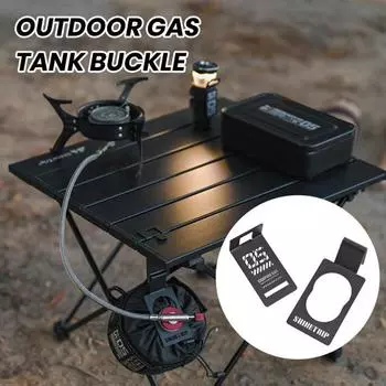 Подвесной крючок для газового баллона, нержавеющий, устойчивый к коррозии, прочный, несущий бутановый бензобак, вешалка для бензобака, аксессуары чёрный