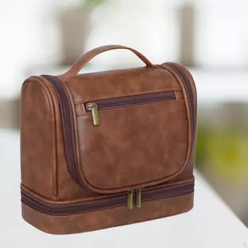 Подвесной крючок для туалетных принадлежностей для путешествий на открытом воздухе коричневый