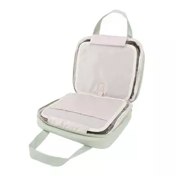 Подвесной крючок Дорожный органайзер для макияжа Косметичка с зеркалом во весь экран Портативный дорожный макияж зелёный