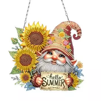 Подвесной кулон с алмазной росписью «Гоблин» 19x19 см, 5D, сделай сам, алмазная роспись, точки, подвесной кулон с алмазной росписью для настенного окна YH58